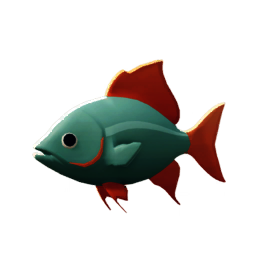 Orange Greenfin Fish