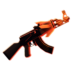Flaming AK-47